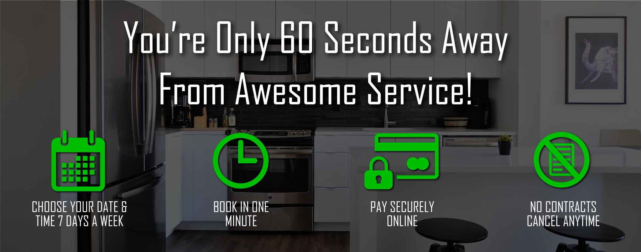 60 Second Booking Cleaning Service